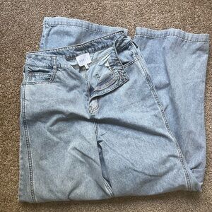 MABLE Light Wash Relaxed Wide Leg Jeans